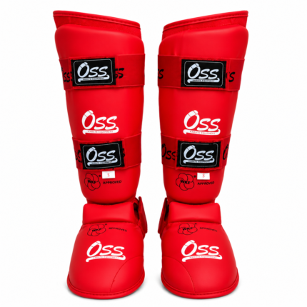 Canilleras Oss con logo WKF
